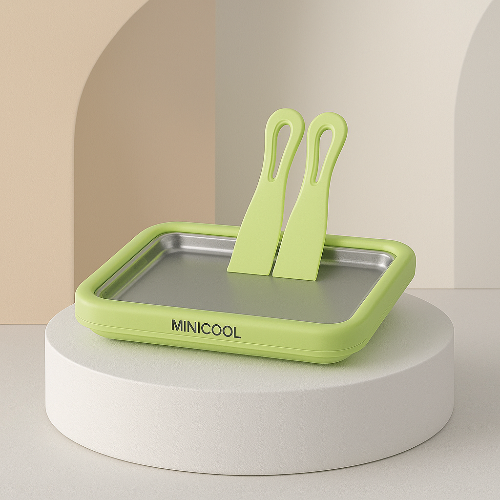 MiniCool - Plateau à glace maison instantané avec spatules