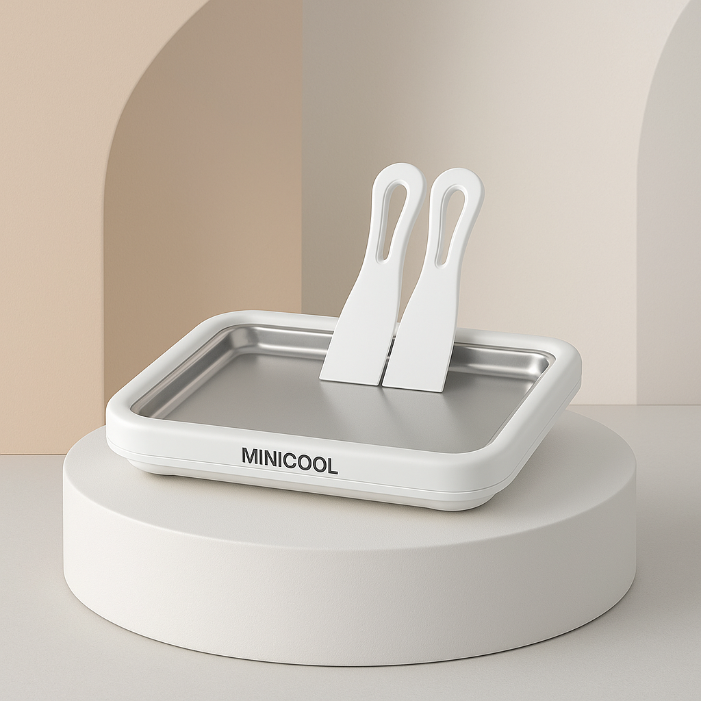 MiniCool - Plateau à glace maison instantané avec spatules