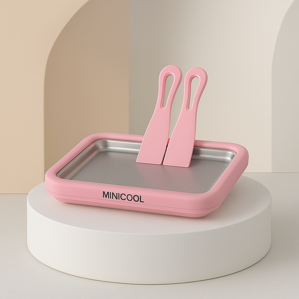 MiniCool - Plateau à glace maison instantané avec spatules